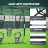 imageZELUS Football Throwing Net Quarterback Training Equipment with 5 Target Pockets Football Practice Throwing Passing Accuracy Trainer with Carry Bag Ground Stakes for Kids AdultsBlack