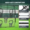 imageZELUS Football Throwing Net Quarterback Training Equipment with 5 Target Pockets Football Practice Throwing Passing Accuracy Trainer with Carry Bag Ground Stakes for Kids AdultsBlack
