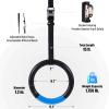 imageZELUS Gymnastic Rings Exercise Olympic Rings with Adjustable Straps Steel Buckles Perfect for Workout Strength Training PullUps and Dips Black