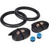 imageZELUS Gymnastic Rings Exercise Olympic Rings with Adjustable Straps Steel Buckles Perfect for Workout Strength Training PullUps and Dips Black