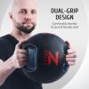 imageZELUS Medicine Ball with Dual Grip 1020 lbs Exercise Ball Weight Ball with Handles Textured Grip Exercise Ball Strength Training Core Workouts200 Pounds