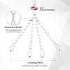 imageZELUS Punching Bag Hanger 304 Stainless Steel Heavy Bag Hanger with 150 lb Weight Capacity 4 Snap Hooks Heavy Duty Punching Bag Swivel Chain for Boxing MMA Heavy Bag Workouts
