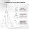imageZELUS Punching Bag Hanger 304 Stainless Steel Heavy Bag Hanger with 150 lb Weight Capacity 4 Snap Hooks Heavy Duty Punching Bag Swivel Chain for Boxing MMA Heavy Bag Workouts