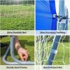 imageZELUS Soccer Goal 8 x 56 ft 2 in 1 Powder Coated Soccer Goal Frame with All Weather Net ampamp Detachable Target Goal Net for improving Skills
