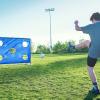 imageZELUS Soccer Goal 8 x 56 ft 2 in 1 Powder Coated Soccer Goal Frame with All Weather Net ampamp Detachable Target Goal Net for improving Skills
