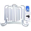 imageZELUS Soccer Goal 8 x 56 ft 2 in 1 Powder Coated Soccer Goal Frame with All Weather Net ampamp Detachable Target Goal Net for improving Skills