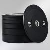 imageZELUS Weight Plate Set of 2 Twin 2quot Bumper Plates for Strength and Training Fitness Olympic Weight Set with Rubber Barbell Dumbbell Plates Stainless Steel Inserts for Pro or Home Gyms25 LB