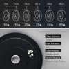 imageZELUS Weight Plate Set of 2 Twin 2quot Bumper Plates for Strength and Training Fitness Olympic Weight Set with Rubber Barbell Dumbbell Plates Stainless Steel Inserts for Pro or Home Gyms25 LB