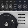 imageZELUS Weight Plate Set of 2 Twin 2quot Bumper Plates for Strength and Training Fitness Olympic Weight Set with Rubber Barbell Dumbbell Plates Stainless Steel Inserts for Pro or Home Gyms35 LB