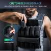 imageZELUS Weighted Vest 20lb30lb60lb Vest Adjustable Weights for Exercise Weight Vest for Men Workout Vest for Home Workouts Cardio Strength Training Weight Loss60lbIron Sandbags