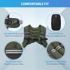 imageZELUS Weighted Vest 6lb8lb12lb16lb20lb25lb30lb Weight Vest with Reflective Stripe for Workout Strength Training Running Fitness Muscle Building Weight Loss WeightliftingGreen