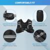 imageZELUS Weighted Vest 6lb8lb12lb16lb20lb25lb30lb Weight Vest with Reflective Stripe for Workout Strength Training Running Fitness Muscle Building Weight Loss WeightliftingBlack