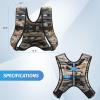 imageZELUS Weighted Vest 6lb8lb12lb16lb20lb25lb30lb Weight Vest with Reflective Stripe for Workout Strength Training Running Fitness Muscle Building Weight Loss WeightliftingBrushstroke Sand Camo