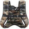 imageZELUS Weighted Vest 6lb8lb12lb16lb20lb25lb30lb Weight Vest with Reflective Stripe for Workout Strength Training Running Fitness Muscle Building Weight Loss WeightliftingBrushstroke Sand Camo