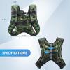 imageZELUS Weighted Vest 6lb8lb12lb16lb20lb25lb30lb Weight Vest with Reflective Stripe for Workout Strength Training Running Fitness Muscle Building Weight Loss WeightliftingGreen Camo