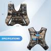 imageZELUS Weighted Vest 6lb8lb12lb16lb20lb25lb30lb Weight Vest with Reflective Stripe for Workout Strength Training Running Fitness Muscle Building Weight Loss WeightliftingBrushstroke Sand Camo