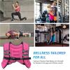 imageZELUS Weighted Vest 6lb8lb12lb16lb20lb25lb30lb Weight Vest with Reflective Stripe for Workout Strength Training Running Fitness Muscle Building Weight Loss WeightliftingPink