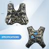 imageZELUS Weighted Vest 6lb8lb12lb16lb20lb25lb30lb Weight Vest with Reflective Stripe for Workout Strength Training Running Fitness Muscle Building Weight Loss WeightliftingDesert Camo