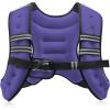 imageZELUS Weighted Vest 6lb8lb12lb16lb20lb25lb30lb Weight Vest with Reflective Stripe for Workout Strength Training Running Fitness Muscle Building Weight Loss WeightliftingViolet