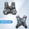imageZELUS Weighted Vest 6lb8lb12lb16lb20lb25lb30lb Weight Vest with Reflective Stripe for Workout Strength Training Running Fitness Muscle Building Weight Loss WeightliftingUrban Gray Camo