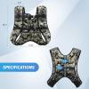 imageZELUS Weighted Vest 6lb8lb12lb16lb20lb25lb30lb Weight Vest with Reflective Stripe for Workout Strength Training Running Fitness Muscle Building Weight Loss WeightliftingDesert Camo