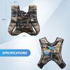 imageZELUS Weighted Vest 6lb8lb12lb16lb20lb25lb30lb Weight Vest with Reflective Stripe for Workout Strength Training Running Fitness Muscle Building Weight Loss WeightliftingBrushstroke Sand Camo