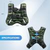 imageZELUS Weighted Vest 6lb8lb12lb16lb20lb25lb30lb Weight Vest with Reflective Stripe for Workout Strength Training Running Fitness Muscle Building Weight Loss WeightliftingForest Green Camo