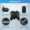 imageZELUS Weighted Vest 6lb8lb12lb16lb20lb25lb30lb Weight Vest with Reflective Stripe for Workout Strength Training Running Fitness Muscle Building Weight Loss WeightliftingBlack