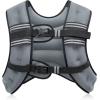 imageZELUS Weighted Vest 6lb8lb12lb16lb20lb25lb30lb Weight Vest with Reflective Stripe for Workout Strength Training Running Fitness Muscle Building Weight Loss WeightliftingGrey