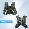 imageZELUS Weighted Vest 6lb8lb12lb16lb20lb25lb30lb Weight Vest with Reflective Stripe for Workout Strength Training Running Fitness Muscle Building Weight Loss WeightliftingGreen Camo