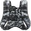 imageZELUS Weighted Vest 6lb8lb12lb16lb20lb25lb30lb Weight Vest with Reflective Stripe for Workout Strength Training Running Fitness Muscle Building Weight Loss WeightliftingGray Camo