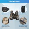 imageZELUS Weighted Vest 6lb8lb12lb16lb20lb25lb30lb Weight Vest with Reflective Stripe for Workout Strength Training Running Fitness Muscle Building Weight Loss WeightliftingBrushstroke Sand Camo