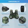 imageZELUS Weighted Vest 6lb8lb12lb16lb20lb25lb30lb Weight Vest with Reflective Stripe for Workout Strength Training Running Fitness Muscle Building Weight Loss WeightliftingForest Green Camo