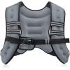 imageZELUS Weighted Vest 6lb8lb12lb16lb20lb25lb30lb Weight Vest with Reflective Stripe for Workout Strength Training Running Fitness Muscle Building Weight Loss WeightliftingGrey