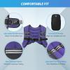 imageZELUS Weighted Vest 6lb8lb12lb16lb20lb25lb30lb Weight Vest with Reflective Stripe for Workout Strength Training Running Fitness Muscle Building Weight Loss WeightliftingViolet
