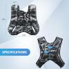 imageZELUS Weighted Vest 6lb8lb12lb16lb20lb25lb30lb Weight Vest with Reflective Stripe for Workout Strength Training Running Fitness Muscle Building Weight Loss WeightliftingGray Camo