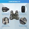 imageZELUS Weighted Vest 6lb8lb12lb16lb20lb25lb30lb Weight Vest with Reflective Stripe for Workout Strength Training Running Fitness Muscle Building Weight Loss WeightliftingDesert Camo