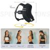 imageZELUS Weighted Vest Silicone Soft Iron Weight Vest for Men and Women Body Weight Vest with Reflective Stripe ampamp Armband Pouch for Home Gym Strength Training Weight Loss WorkoutBlack