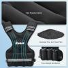 imageZELUS Weighted Vest for Men and Women  410lb1120lb2032lb Vest with 6 Ironsand Weights for Home Workouts  Adjustable Body Weight Vest Exercise Set for Cardio and Strength TrainingBlack