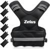 imageZELUS Weighted Vest for Men and Women  410lb1120lb2032lb Vest with 6 Ironsand Weights for Home Workouts  Adjustable Body Weight Vest Exercise Set for Cardio and Strength TrainingBlack