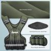 imageZELUS Weighted Vest for Men and Women  410lb1120lb2032lb Vest with 6 Ironsand Weights for Home Workouts  Adjustable Body Weight Vest Exercise Set for Cardio and Strength TrainingGreen
