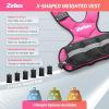 imageZELUS Weighted Vest for Men and Women  410lb1120lb2032lb Vest with 6 Ironsand Weights for Home Workouts  Adjustable Body Weight Vest Exercise Set for Cardio and Strength TrainingPink