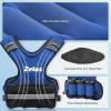 imageZELUS Weighted Vest for Men and Women  410lb1120lb2032lb Vest with 6 Ironsand Weights for Home Workouts  Adjustable Body Weight Vest Exercise Set for Cardio and Strength TrainingBlue