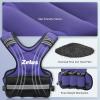 imageZELUS Weighted Vest for Men and Women  410lb1120lb2032lb Vest with 6 Ironsand Weights for Home Workouts  Adjustable Body Weight Vest Exercise Set for Cardio and Strength TrainingViolet