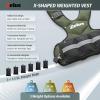 imageZELUS Weighted Vest for Men and Women  410lb1120lb2032lb Vest with 6 Ironsand Weights for Home Workouts  Adjustable Body Weight Vest Exercise Set for Cardio and Strength TrainingGreen