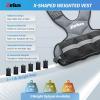 imageZELUS Weighted Vest for Men and Women  410lb1120lb2032lb Vest with 6 Ironsand Weights for Home Workouts  Adjustable Body Weight Vest Exercise Set for Cardio and Strength TrainingGray