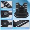 imageZELUS Weighted Vest for Women Men 410lb1120lb2032lb Adjustable Weight Vest with 6 Iron Sand Bags UShaped Rucking Vest with Adjustable Buckle Straps Workout Vest for Strength Training Black410LB