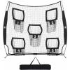 imageZELUS 7 x 7ft Football Trainer Throwing Net  Training Target Practice with 5 Targets  Great for Quarterback  Includes Carry BagBlack