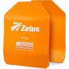imageZELUS 2 Weighted Vest Plates 5758751375 lb Curved Weight Vest Plates for Workout Steel Tactical Weight Plates for Vest with Clear Markings Ergonomic Training Plates for Running Training CrossFitOrange575LB