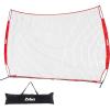 imageZELUS Collapsible Barricade Backstop Net 12x9 ft Net for Lacrosse Baseball Basketball Soccer Field Hockey and Softball Practice Barrier Portable Hitting Net for Backyard Park with Carry Bag